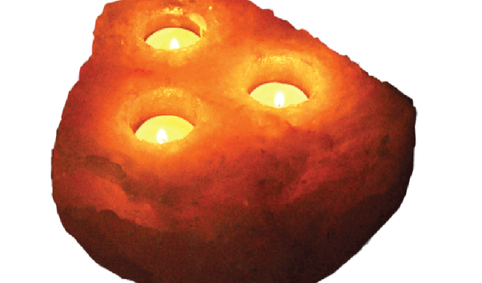 Khewra Natural (03 Holes) Candle Holder